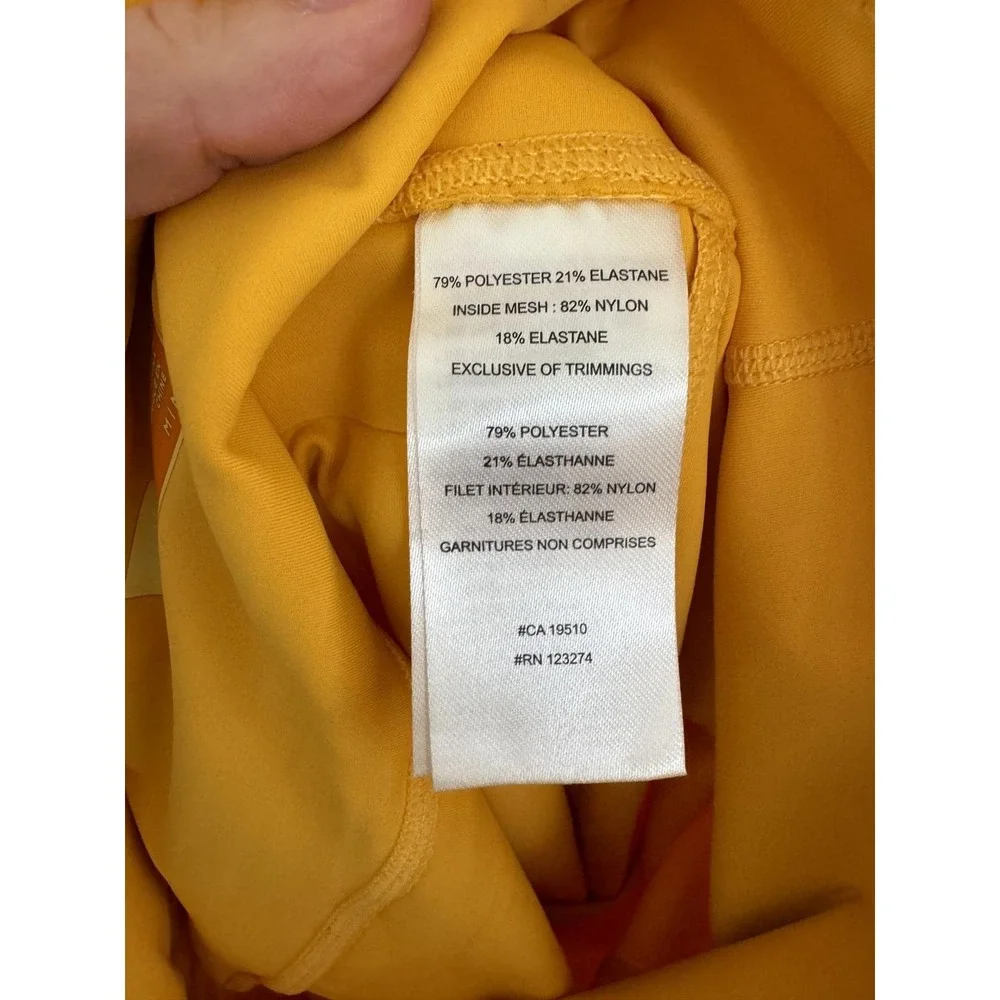 Lole Women Yellow High Waisted Pocketed Bike Shorts Activewear Sz XL - Picture 8 of 12